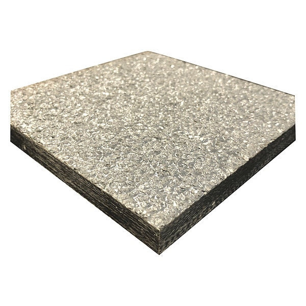 FiberPlate, Vinyl Ester, Gry, 1/2 x24x24 In