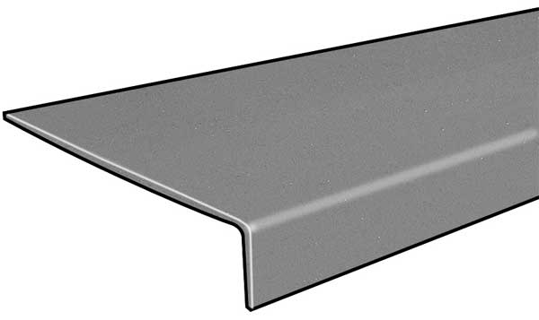 Stair Tread Cover, Gray, 144in W, Polyester