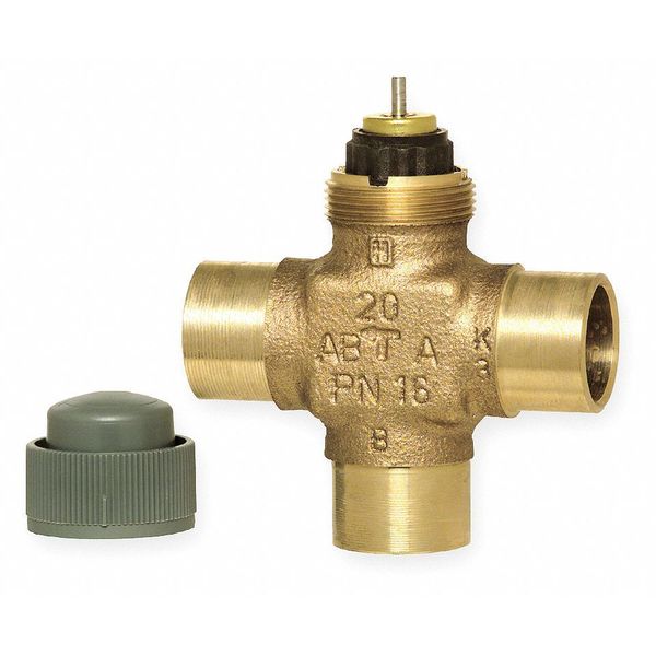 Three-Way Sweat Valve, 3/4 In, 4.9 Cv