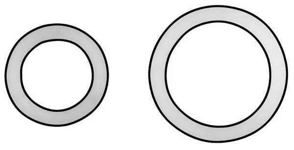Flat Washer, Fits Bolt Size 3/4 in , Nylon Plain Finish