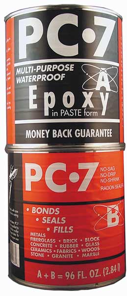 Epoxy Adhesive, PC-7 Series, Gray, 1:01 Mix Ratio, Not Rated Functional Cure, Can