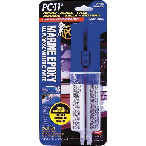 Epoxy Adhesive, PC-11 Series, Off-White, 1:01 Mix Ratio, 12 hr Functional Cure, Syringe