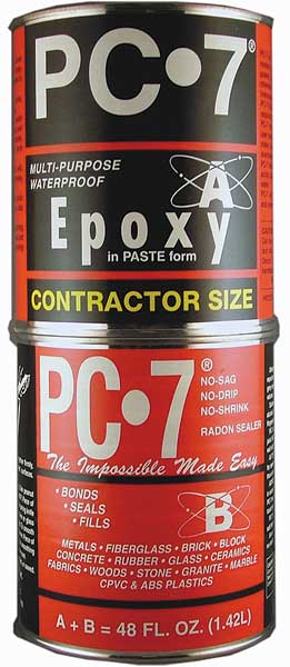 Epoxy Adhesive, PC-7 Series, Gray, 1:01 Mix Ratio, Not Rated Functional Cure, Can