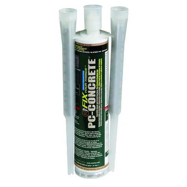 Crack Filler, 8 oz, Cartridge, PC-Concrete, Gray