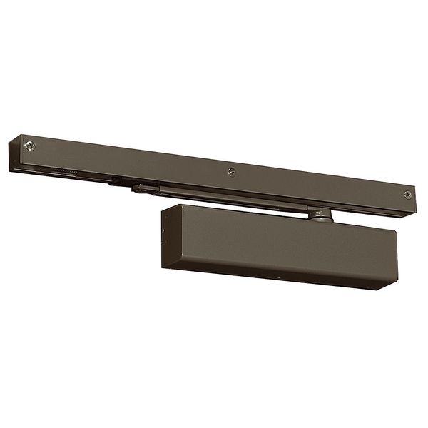Manual Hydraulic Norton 8300 Door Closer Heavy Duty Interior and Exterior, Dark Bronze
