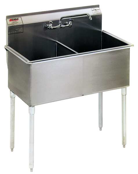 28 in W x 49 3/8 in L x 39 1/2 in H, Floor, 430 Stainless Steel
