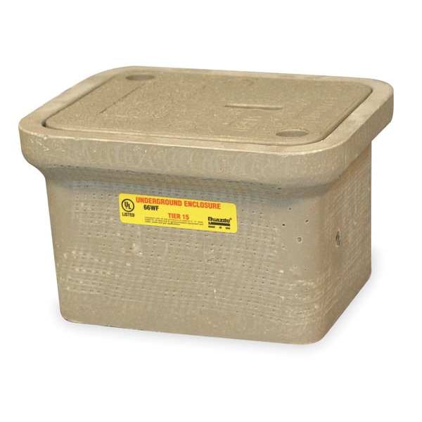 Underground Enclosure Assembly, 6-3/4 in Overall Ht, 11 in Overall Lg, 15,000 lb Load Capacity