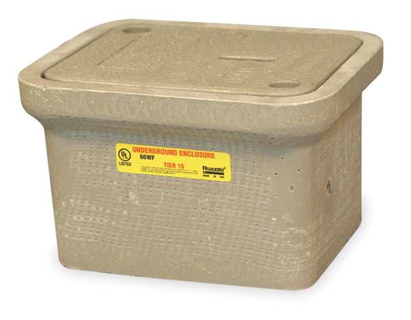 Underground Enclosure Assembly, 8 1/2 in Overall Ht, 11 in Overall Lg, 15,000 lb Load Capacity
