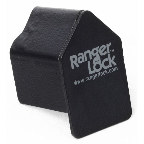 Padlock Guard, Hardened Steel, Blk, 3-5/8