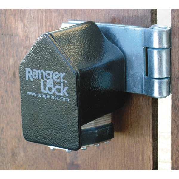Padlock Guard, Hardened Steel, Blk, 3-5/8