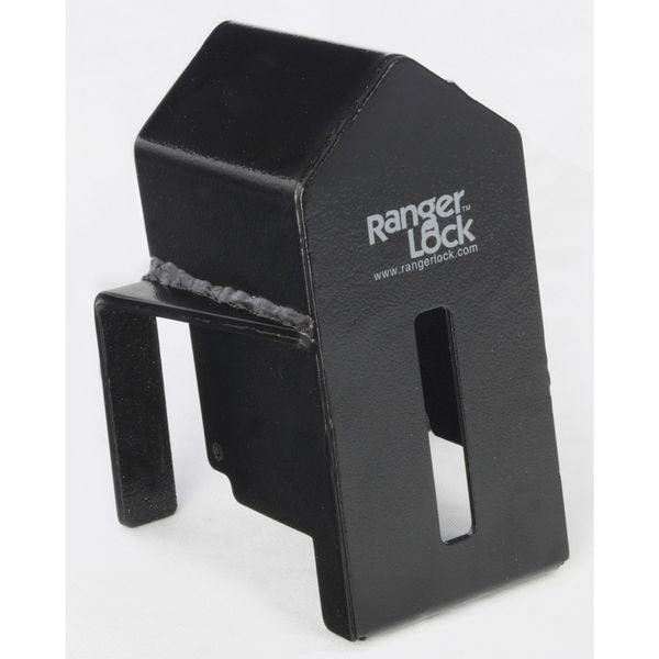Padlock Guard, Hardened Steel, Blk, 5