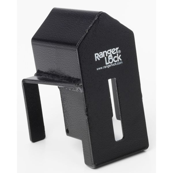 Padlock Guard, Hardened Steel, Blk, 7