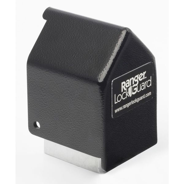 Padlock Guard, Hardened Steel, Blk, 2-3/4