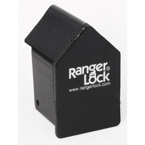 Padlock Guard, Hardened Steel, Blk, 2-3/4