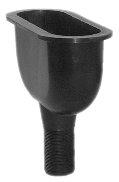 3 7/8 in W x 7 in L x 6 7/8 in H, Above or Below, Polyethylene