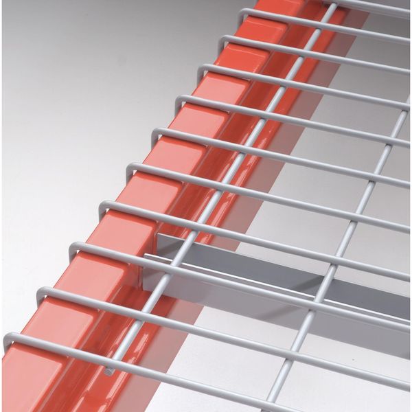 Pallet Rack Decking, Steel Wire, 58 in W, 42 in D, Gray, Powder Coated Finish, Gauge: 6