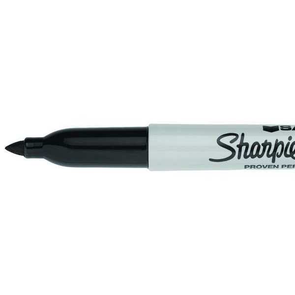 Trace Element Certified Marker, Fine Tip Black 12PK