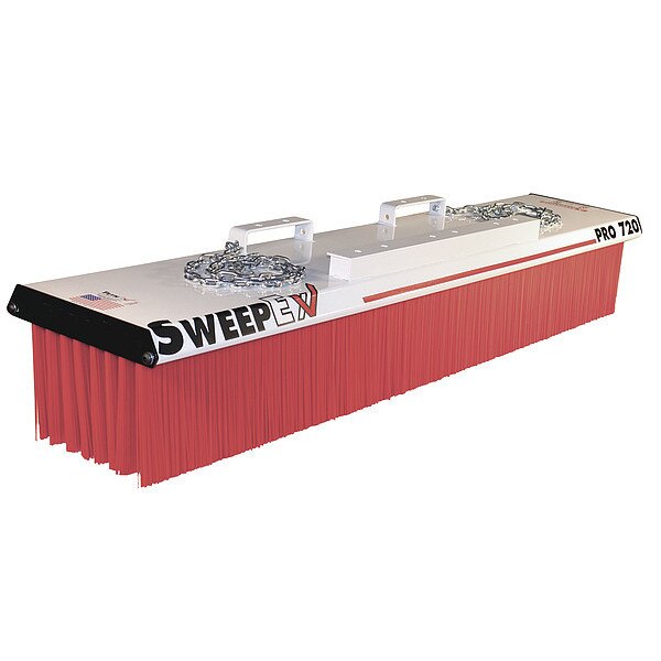 Pro Series Broom, 72 In W, 11 In H