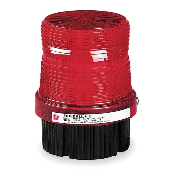 Warning Light, Strobe Tube, Red, 120VAC