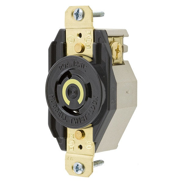 20A Twist-Lock Receptacle 2P 3W 125VAC L5-20R BK