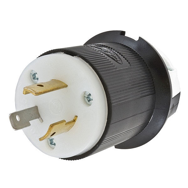20A Twist-Lock Plug 2P 3W 125VAC L5-20P BK/WT