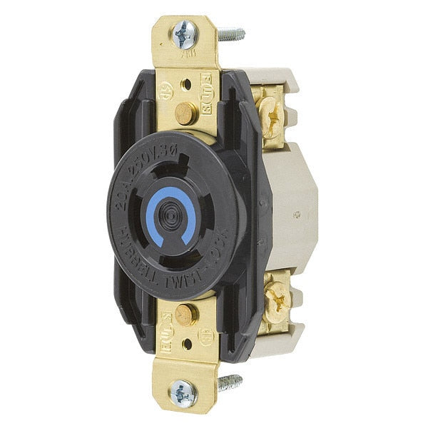 20A Twist-Lock Receptacle 3P 4W 250VAC L15-20R BK