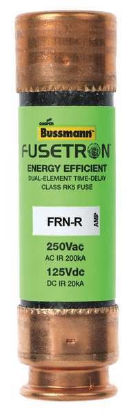 Fuse, Time Delay, 45A, FRN-R Series, 250V AC, 125V DC, 3