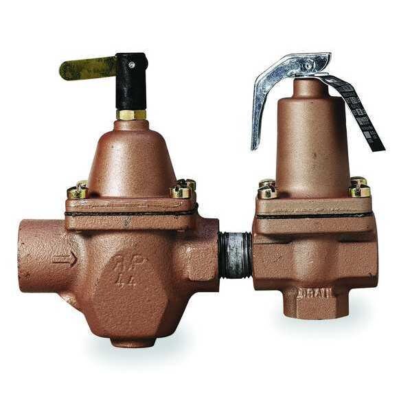 Fill and Relief Valve, 1/2 In, 15 psi, Iron