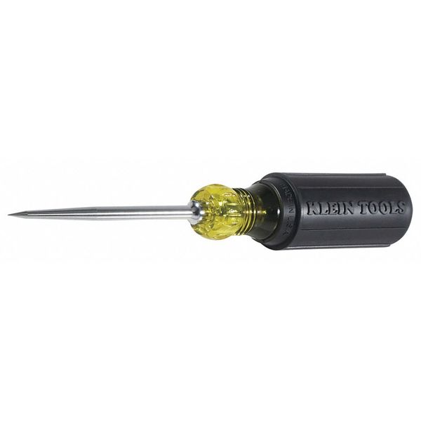 Cushion Grip Scratch Awl, Tip Size 3 1/2 in, Overall Length 7 7/8 in, Yellow/Black