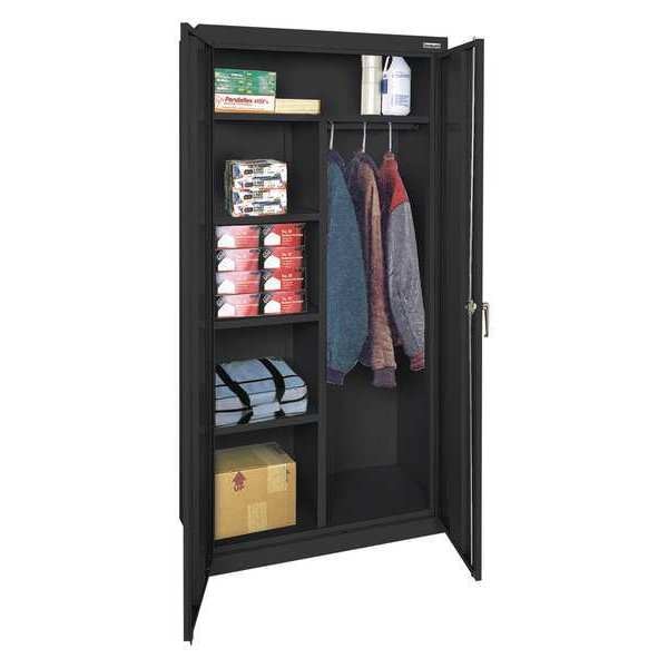 22/24 ga. ga. Steel Storage Cabinet, 36 in W, 72 in H, Stationary