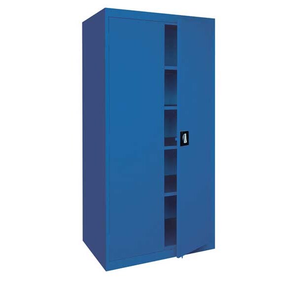 20/22 ga. ga. Steel Storage Cabinet, 36 in W, 72 in H, Stationary