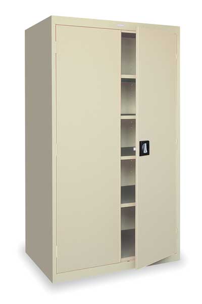 20/22 ga. ga. Steel Storage Cabinet, 36 in W, 72 in H, Stationary