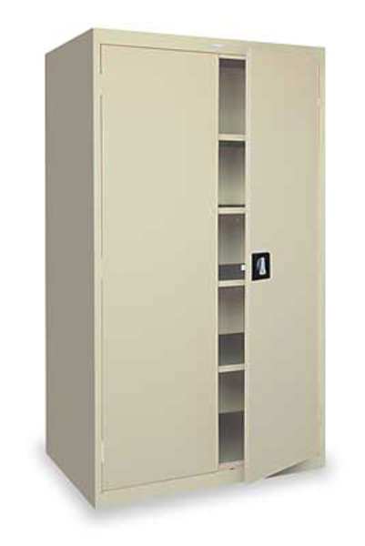 20/22 ga. ga. Steel Storage Cabinet, 46 in W, 72 in H, Stationary