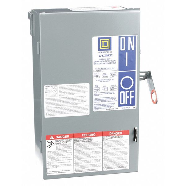 Floor Op Disconn, 30A, 600V, 3P3Ph, 3G W, PQ