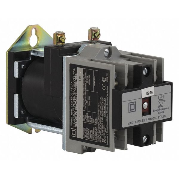NEMA Control Relay, 4NO, 24VDC, 10A