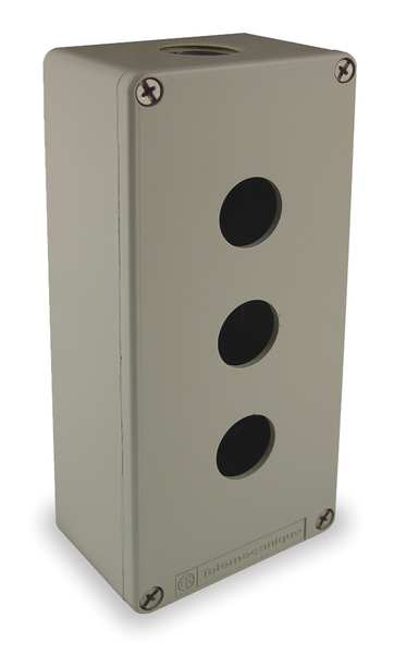 Pushbutton Enclosure, 22mm, 3 Holes