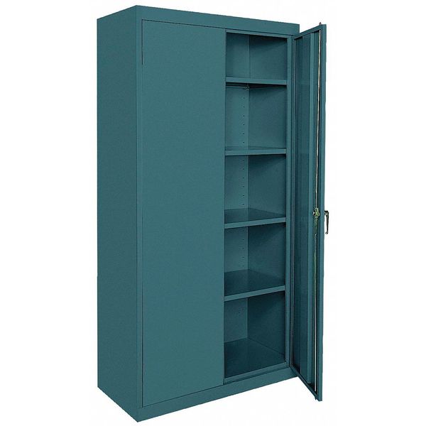 22/24 ga. ga. Steel Storage Cabinet, 36 in W, 72 in H, Stationary