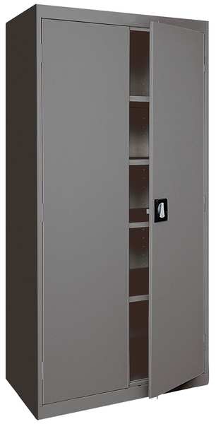 20/22 ga. ga. Steel Storage Cabinet, 36 in W, 72 in H, Stationary