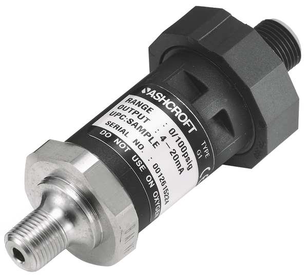 Transducer, 0 to 100 psi, Output 1 to 5VDC