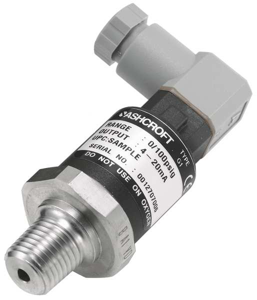 Transducer, 0 to1000 psi, Output 1 to 5VDC