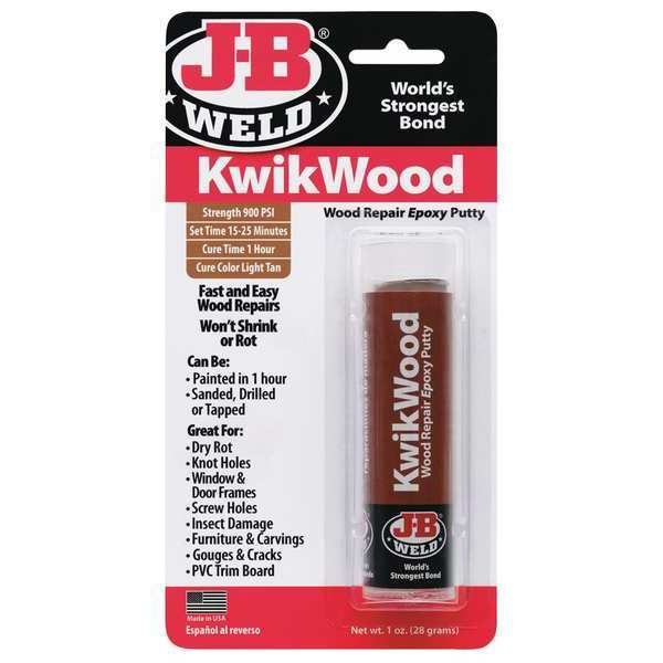 Putty 1 oz Size, Stick Brown KwikWood