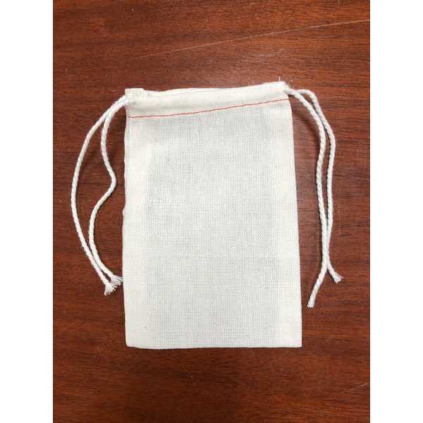 Dbl Drawstring Parts Bag, 5x3-1/4in, PK100