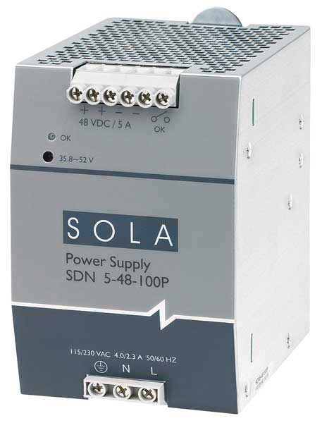 DC Power Supply, 48VDC, 5A, 60Hz