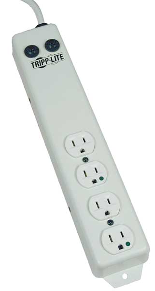 Outlet Strip, 15A, 4 Outlet, White