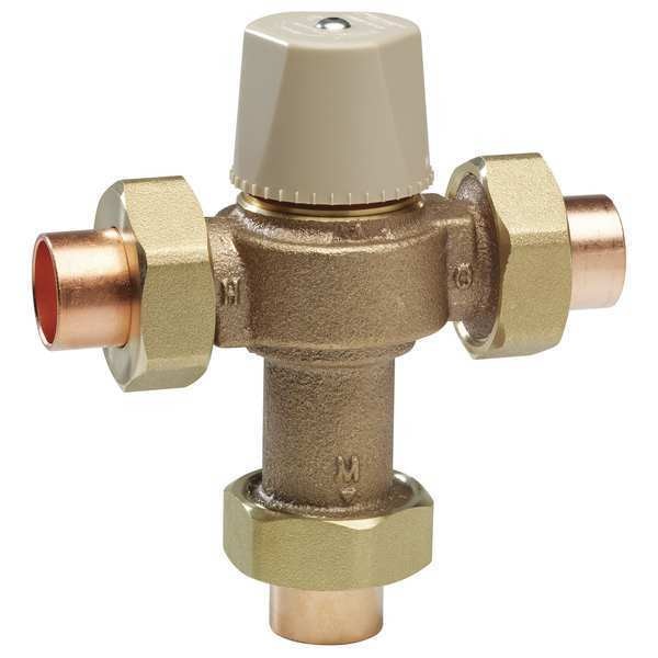 Mixing Valve, Brass, 0.5 to 20 gpm