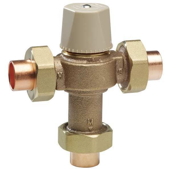 Mixing Valve, Brass, 0.5 to 23 gpm, 150 psi
