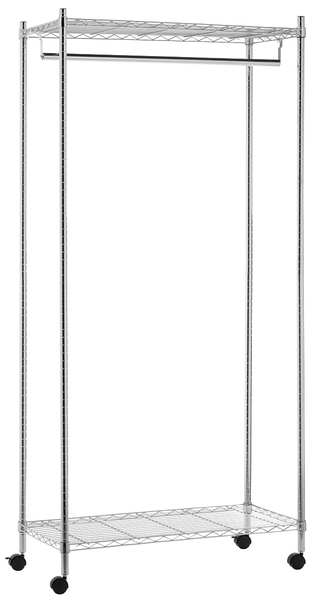 Adjustable Height Garment Rack, 36 in W x 18 in D x 73 in H