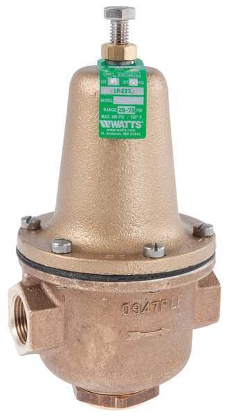 Water Pressure Reducing Valve, 3/4 In.