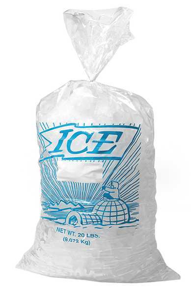 Ice Bag, 28x13-1/2 In., 1.70 mil, Pk500