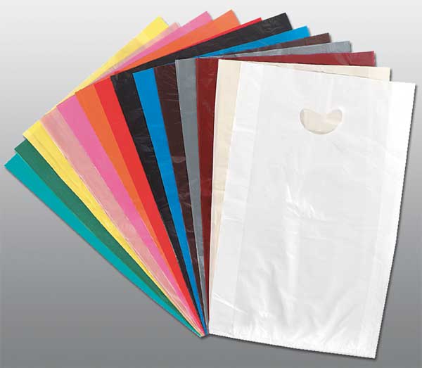Merchandise Bags, Green, 3 In. D, PK500